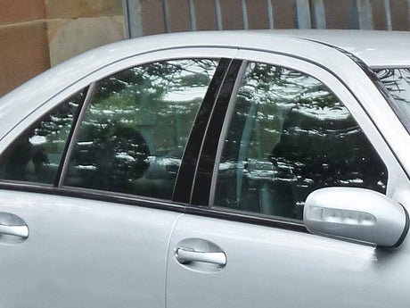 mercedes-benz c-class 1994-1998 Matte Black Pillar Cover Diagram