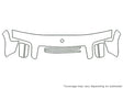 c-class 3M Clear Bra Hood Precut PPF Diagram