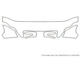 c-class 3M Clear Bra Hood Precut PPF Diagram