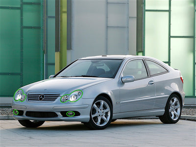 mercedes-benz c-class 2001-2007 (coupe) Headlight Protection Installation Location