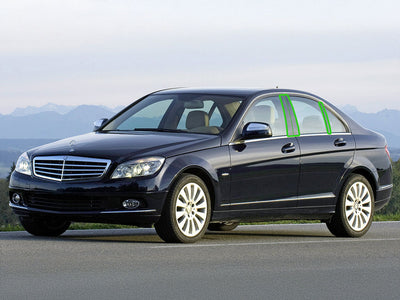 mercedes-benz c-class 2001-2007 (sedan) Pillar Post Trim Installation Location