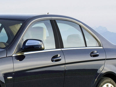 mercedes-benz c-class 2001-2007 (sedan) Matte Black Pillar Cover Diagram