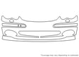 c-class Avery Dennison Clear Bra Bumper Precut PPF Diagram