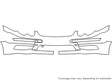c-class 3M Clear Bra Bumper Precut PPF Diagram