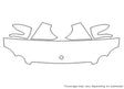 c-class Avery Dennison Clear Bra Hood Precut PPF Diagram