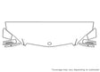 c-class Avery Dennison Clear Bra Hood Precut PPF Diagram