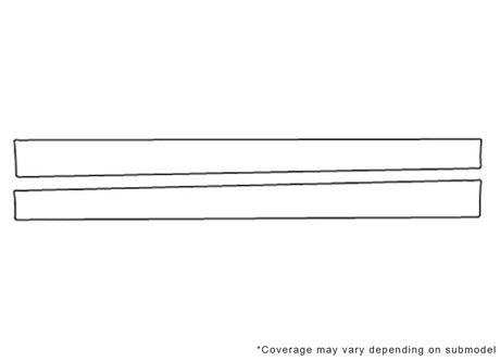 c-class 3M Clear Bra Door Cup Precut PPF Diagram