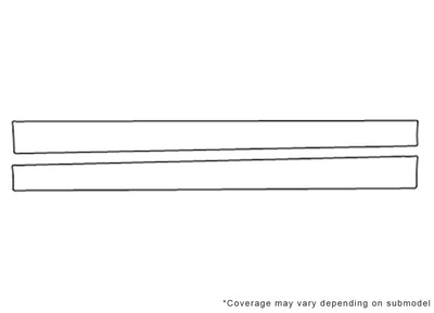 c-class Avery Dennison Clear Bra Door Cup Precut PPF Diagram