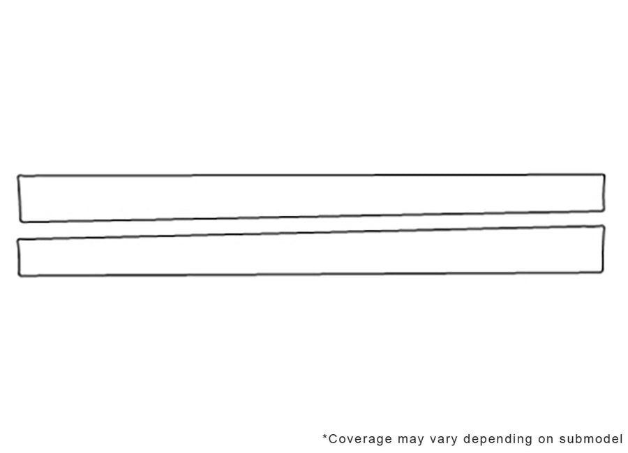c-class Avery Dennison Clear Bra Door Cup Precut PPF Diagram