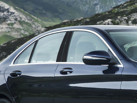 mercedes-benz c-class 2008-2014 (sedan) Matte Black Pillar Cover Diagram