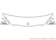 c-class 3M Clear Bra Hood Precut PPF Diagram