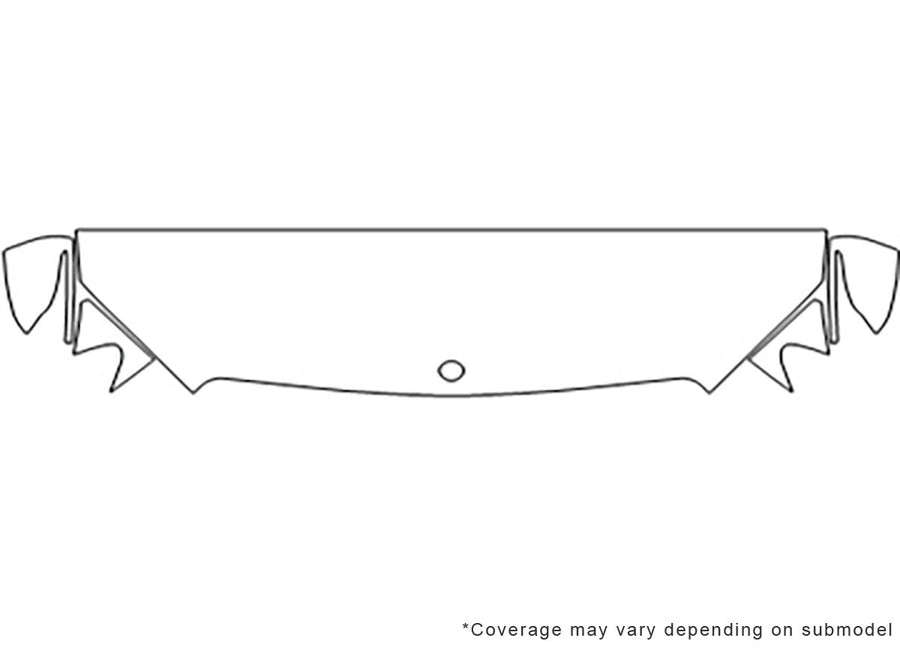 c-class Avery Dennison Clear Bra Hood Precut PPF Diagram