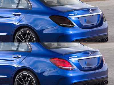 c-class (sedan) Before and After Smoked Taillights