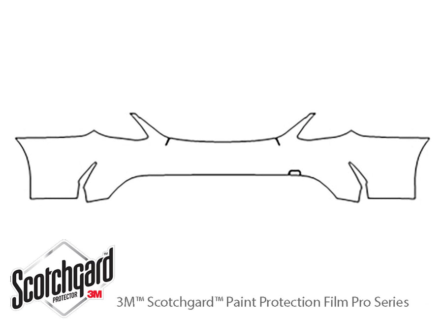 c-class 3M Clear Bra Door Cup Precut PPF Diagram