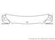 c-class 3M Clear Bra Hood Precut PPF Diagram