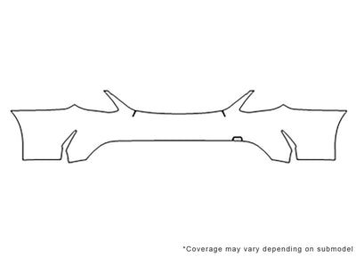 c-class Avery Dennison Clear Bra Door Cup Precut PPF Diagram