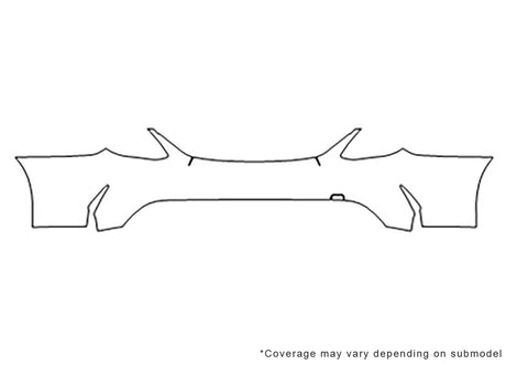 c-class Avery Dennison Clear Bra Door Cup Precut PPF Diagram
