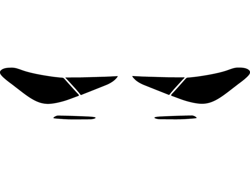 c-class (sedan) Precut Tail Light Tint Diagram