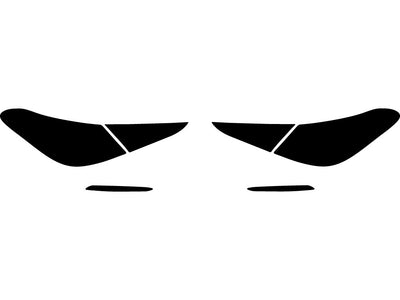 c-class (sedan) Precut Tail Light Tint Diagram