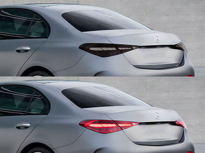 c-class (sedan) Before and After Smoked Taillights