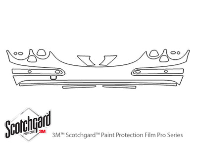 cl-class 3M Clear Bra Bumper Precut PPF Diagram