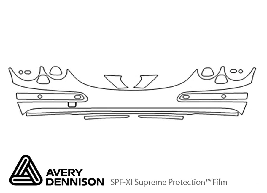 cl-class Avery Dennison Clear Bra Bumper Precut PPF Diagram