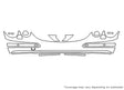 cl-class Avery Dennison Clear Bra Bumper Precut PPF Diagram