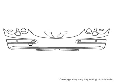 cl-class Avery Dennison Clear Bra Bumper Precut PPF Diagram