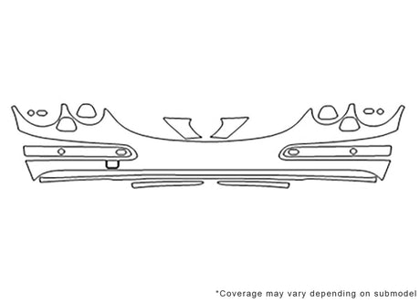 cl-class Avery Dennison Clear Bra Bumper Precut PPF Diagram