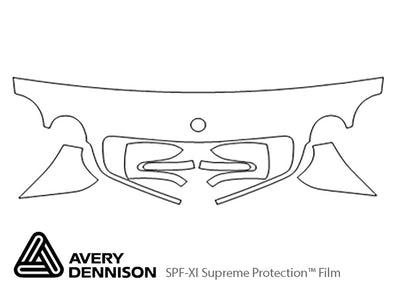 cl-class Avery Dennison Clear Bra Hood Precut PPF Diagram