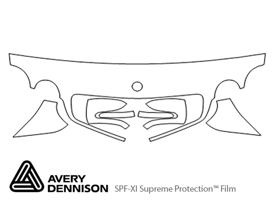 cl-class Avery Dennison Clear Bra Hood Precut PPF Diagram