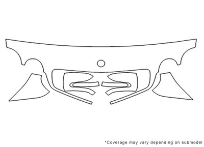 cl-class Avery Dennison Clear Bra Hood Precut PPF Diagram