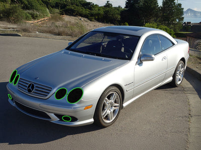 mercedes-benz cl-class 2000-2006 Headlight Tint Location