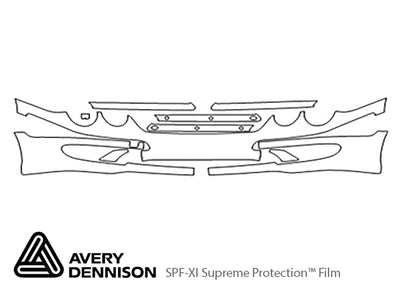 cl-class Avery Dennison Clear Bra Bumper Precut PPF Diagram