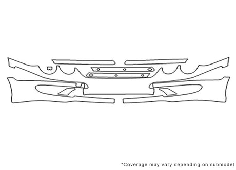 cl-class 3M Clear Bra Bumper Precut PPF Diagram