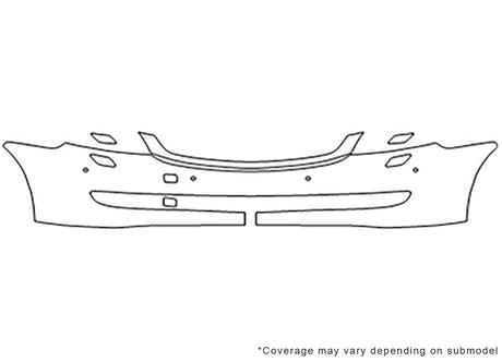 cl-class Avery Dennison Clear Bra Bumper Precut PPF Diagram