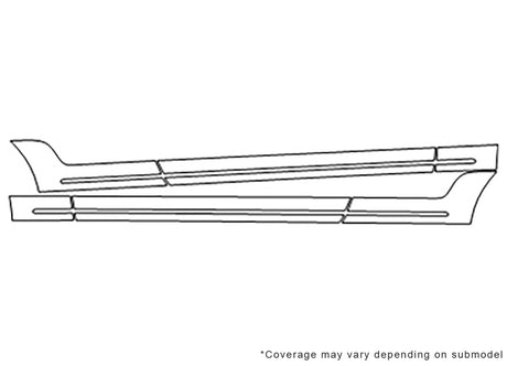 cl-class Avery Dennison Clear Bra Door Cup Precut PPF Diagram