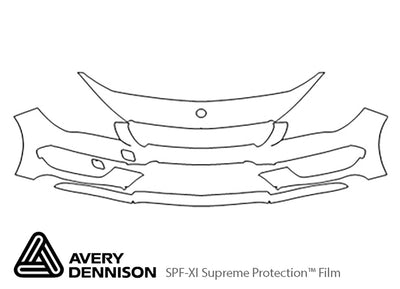cla-class Avery Dennison Clear Bra Bumper Precut PPF Diagram