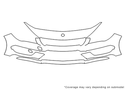 cla-class Avery Dennison Clear Bra Bumper Precut PPF Diagram