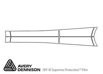 cla-class Avery Dennison Clear Bra Door Cup Precut PPF Diagram