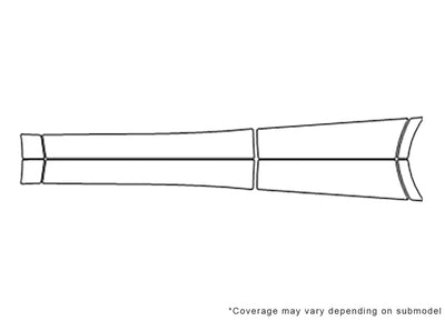 cla-class 3M Clear Bra Door Cup Precut PPF Diagram