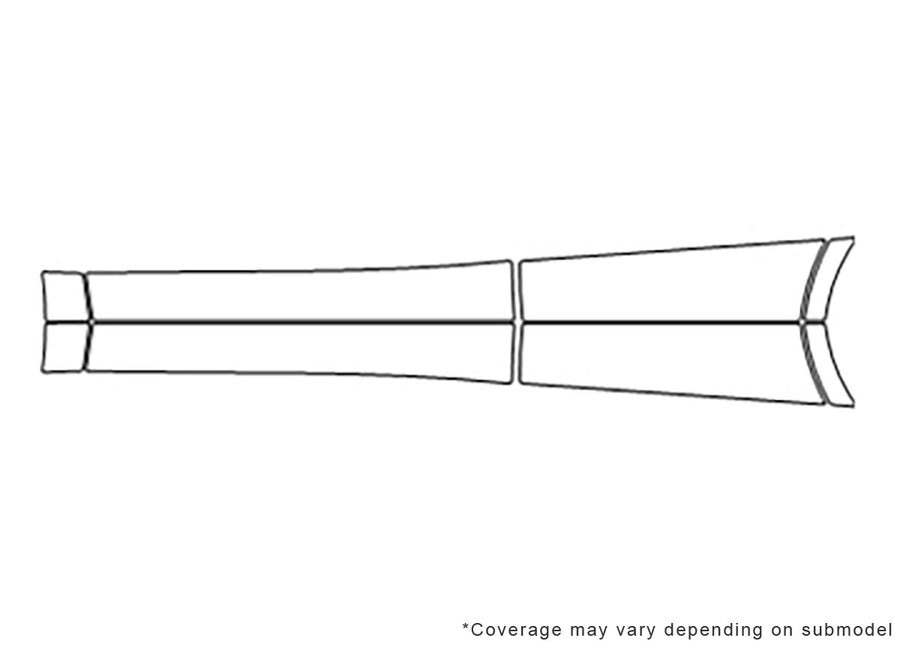 cla-class 3M Clear Bra Door Cup Precut PPF Diagram
