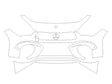 cla class Avery Dennison Clear Bra Bumper Precut PPF Diagram