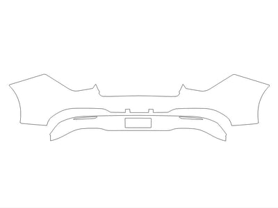 cla-class 3M Clear Bra Door Cup Precut PPF Diagram