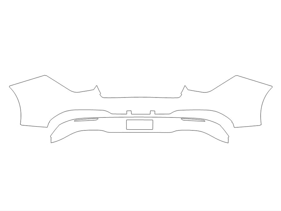 cla-class 3M Clear Bra Door Cup Precut PPF Diagram
