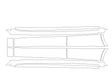 cla-class 3M Clear Bra Door Cup Precut PPF Diagram