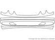 clk-class Avery Dennison Clear Bra Bumper Precut PPF Diagram