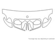 clk-class Avery Dennison Clear Bra Hood Precut PPF Diagram