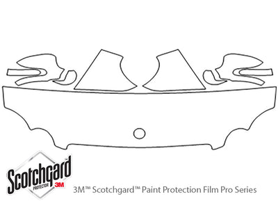 clk-class 3M Clear Bra Hood Precut PPF Diagram