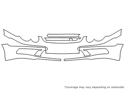 clk-class Avery Dennison Clear Bra Bumper Precut PPF Diagram